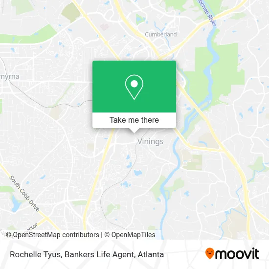 Rochelle Tyus, Bankers Life Agent map