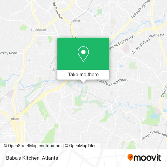 Baba's Kitchen map