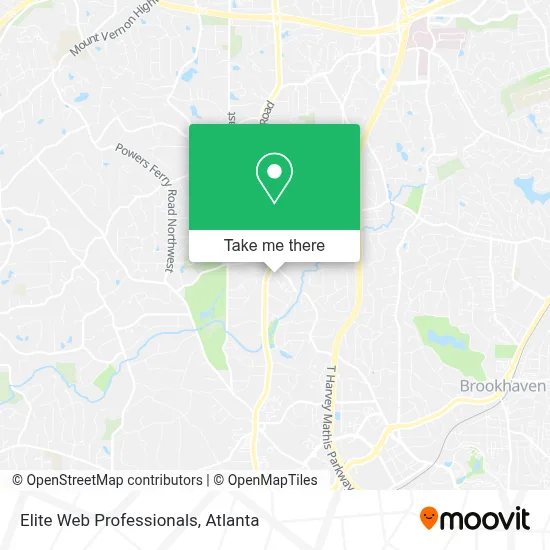 Elite Web Professionals map