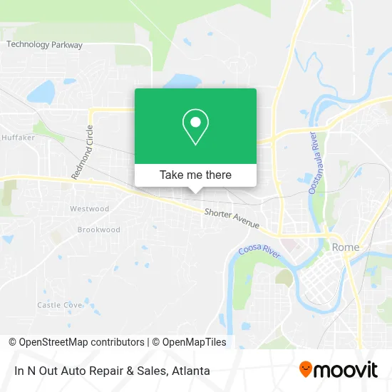 In N Out Auto Repair & Sales map