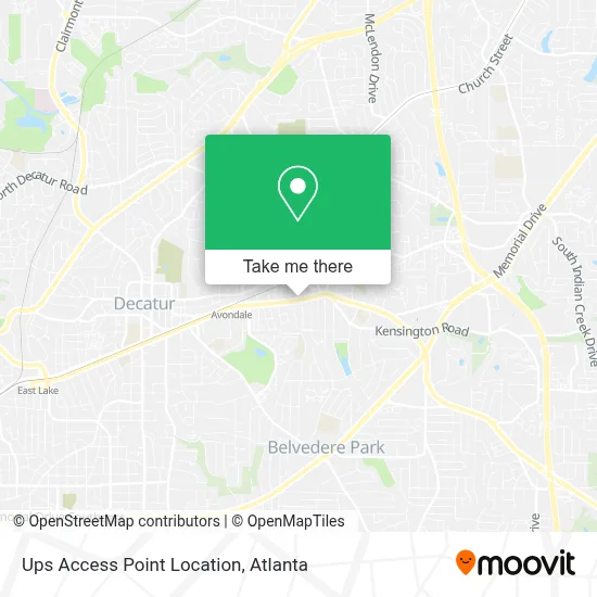 Ups Access Point Location map