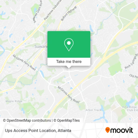 Ups Access Point Location map