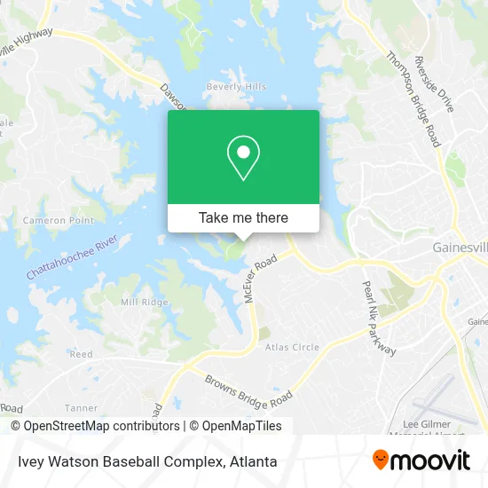 Ivey Watson Baseball Complex map