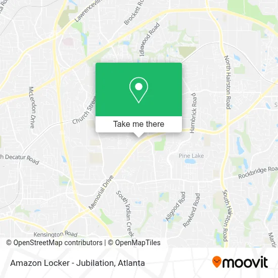 Amazon Locker - Jubilation map