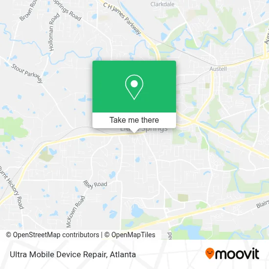 Ultra Mobile Device Repair map