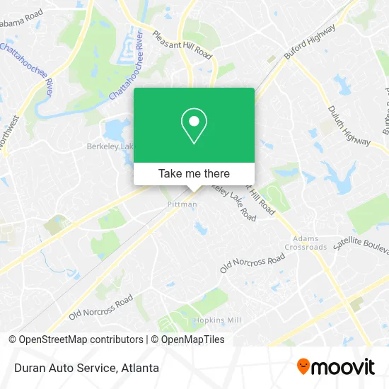 Duran Auto Service map
