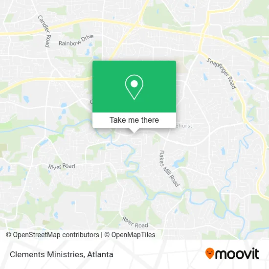 Clements Ministries map
