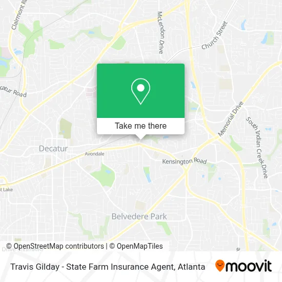 Travis Gilday - State Farm Insurance Agent map