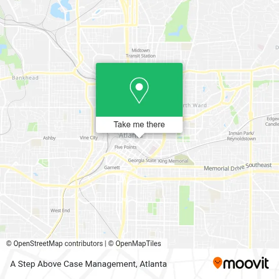 A Step Above Case Management map
