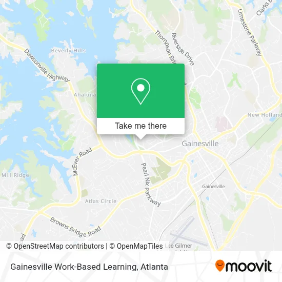 Gainesville Work-Based Learning map