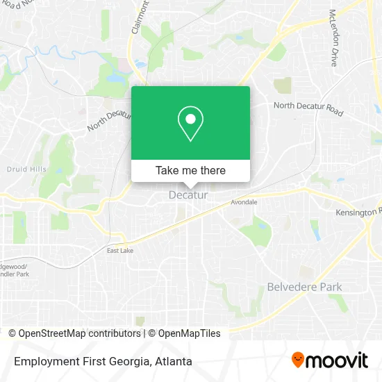 Employment First Georgia map