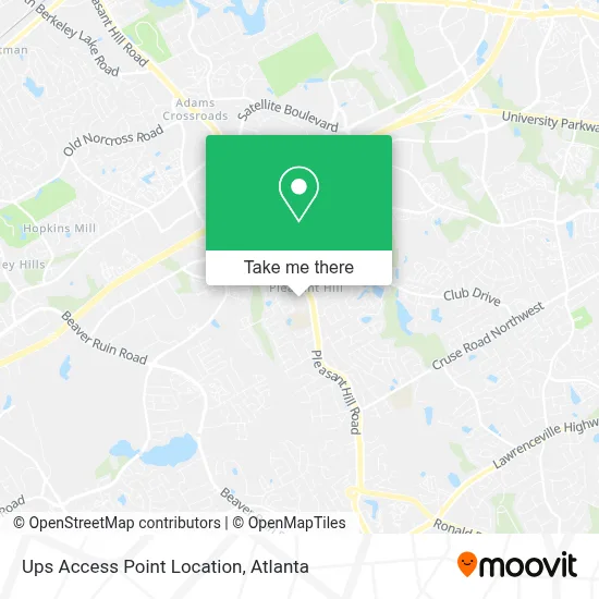 Ups Access Point Location map