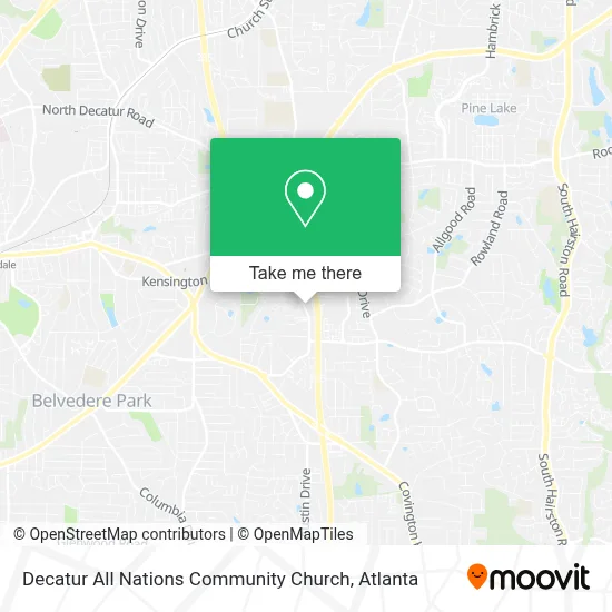 Decatur All Nations Community Church map