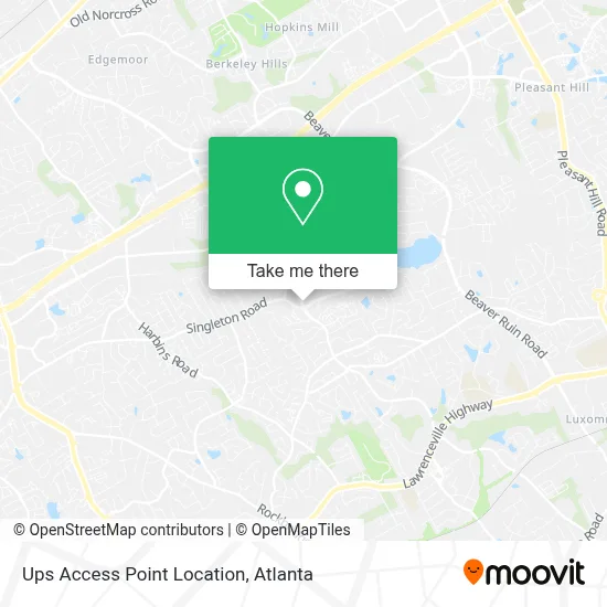 Ups Access Point Location map