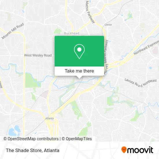 The Shade Store map