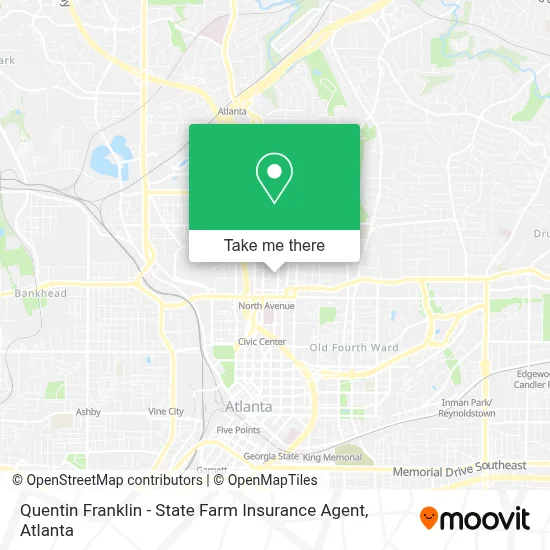 Quentin Franklin - State Farm Insurance Agent map