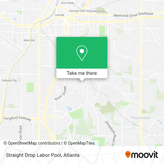 Straight Drop Labor Pool map