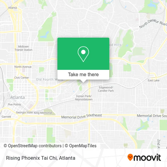 Rising Phoenix Tai Chi map