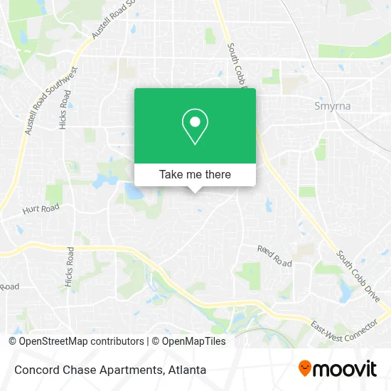 Concord Chase Apartments map