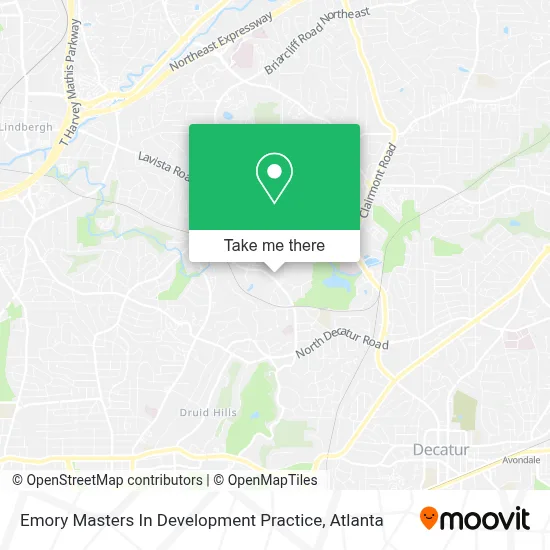 Emory Masters In Development Practice map