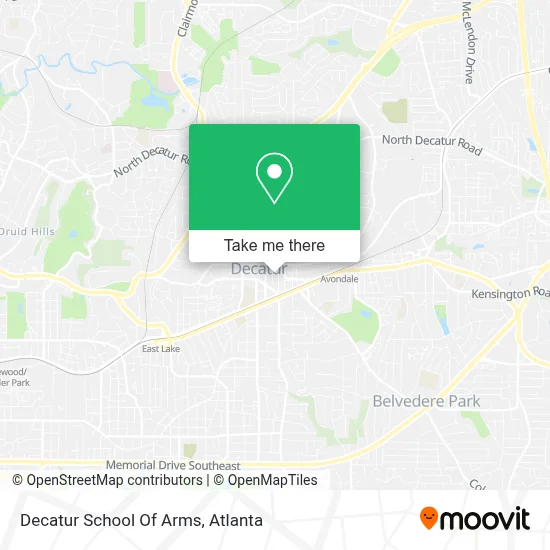 Decatur School Of Arms map