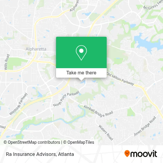 Ra Insurance Advisors map