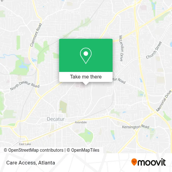 Care Access map