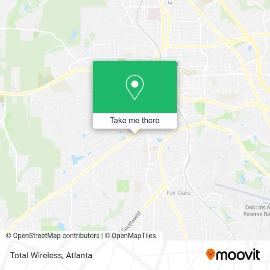 Total Wireless map