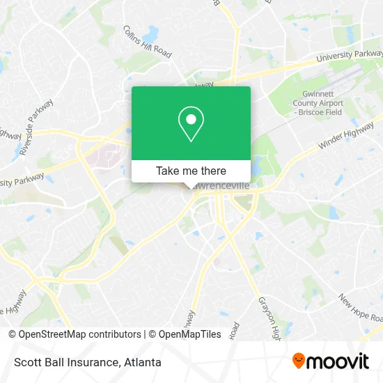 Scott Ball Insurance map