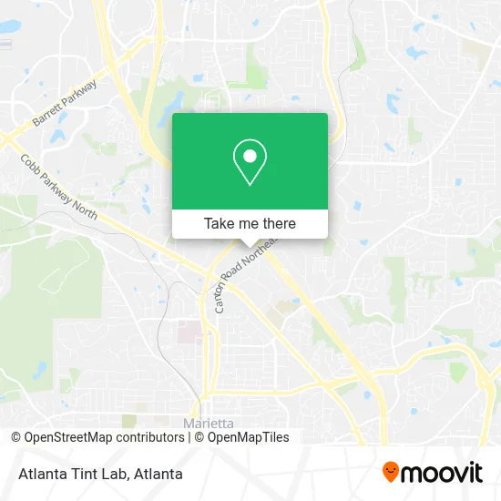 Atlanta Tint Lab map