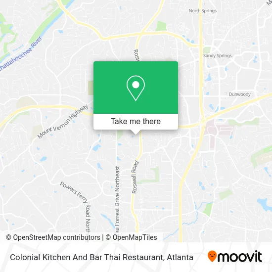Colonial Kitchen And Bar Thai Restaurant map