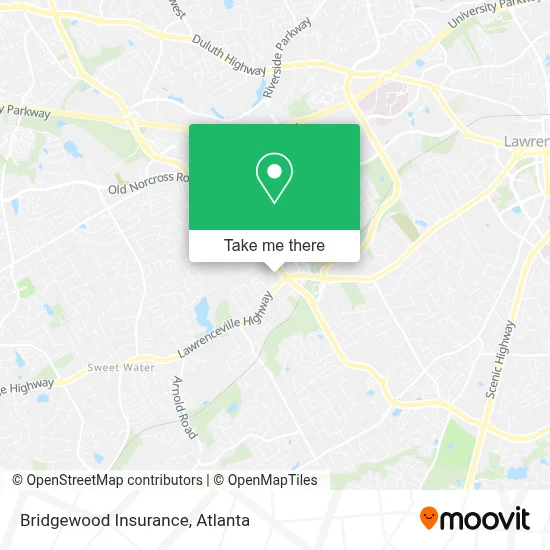 Bridgewood Insurance map