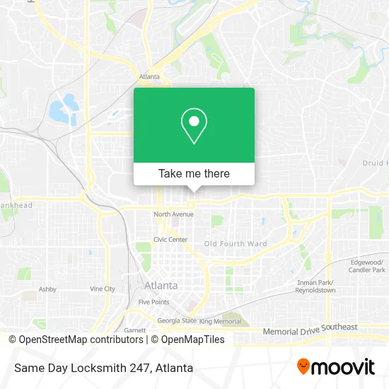 Same Day Locksmith 247 map