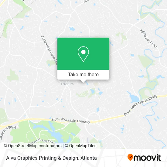 Alva Graphics Printing & Design map