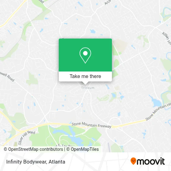Infinity Bodywear map