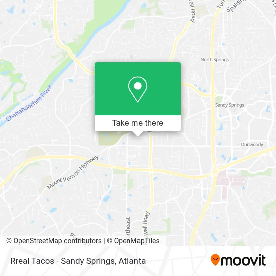 Rreal Tacos - Sandy Springs map