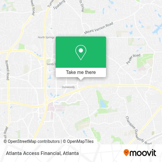 Atlanta Access Financial map