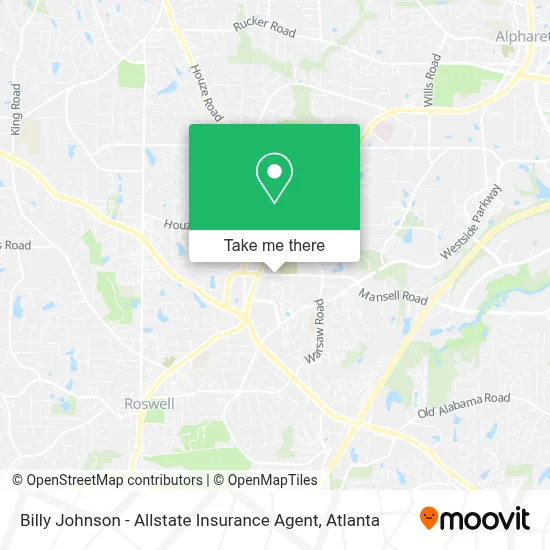 Billy Johnson - Allstate Insurance Agent map