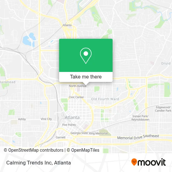Calming Trends Inc map