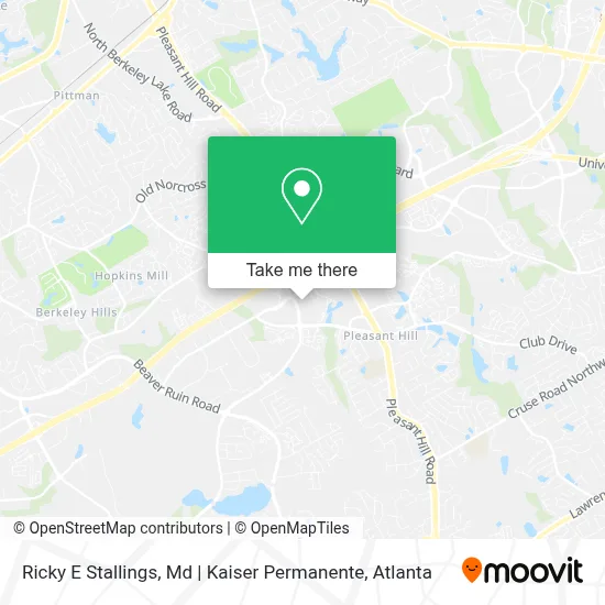 Ricky E Stallings, Md | Kaiser Permanente map