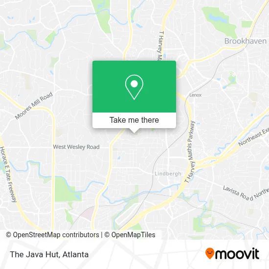 The Java Hut map