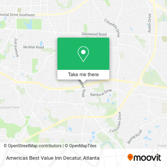 Americas Best Value Inn Decatur map