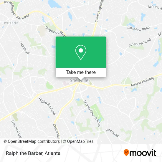 Ralph the Barber map