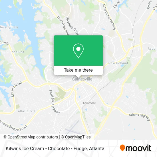 Kilwins Ice Cream - Chocolate - Fudge map