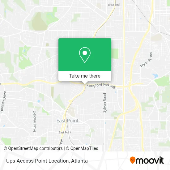 Ups Access Point Location map