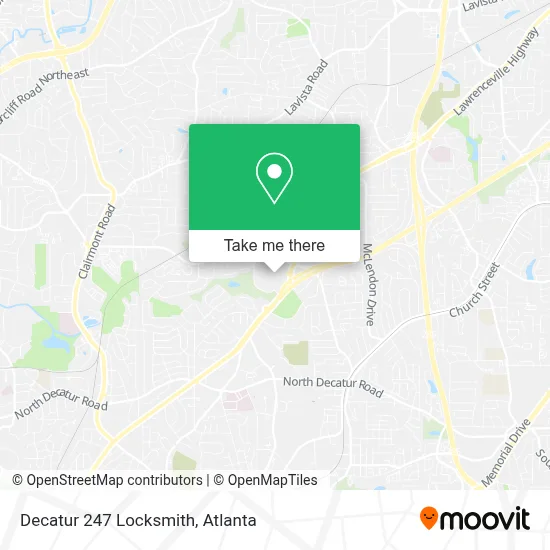 Decatur 247 Locksmith map