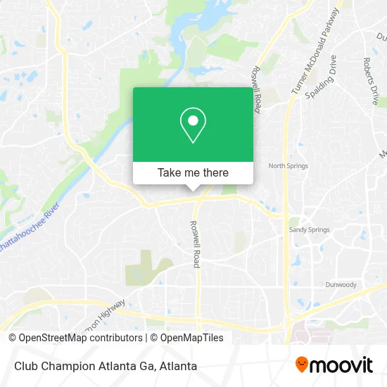 Club Champion Atlanta Ga map