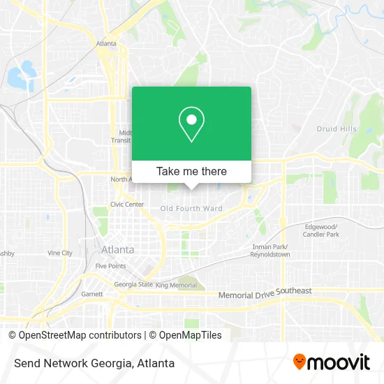 Send Network Georgia map
