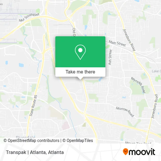 Transpak | Atlanta map