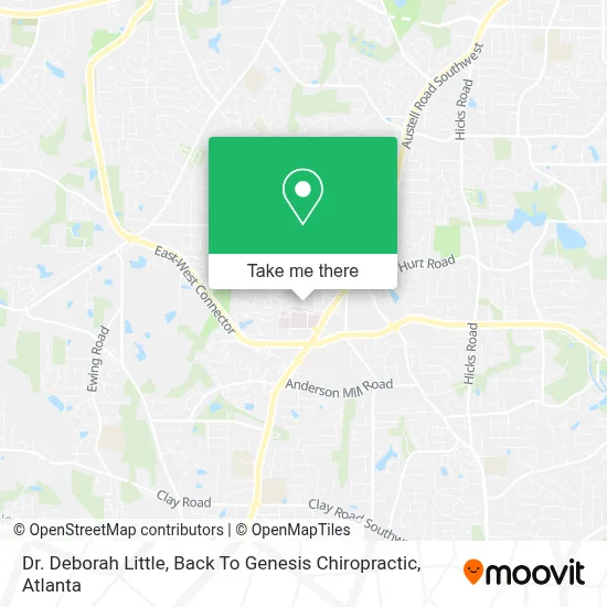 Dr. Deborah Little, Back To Genesis Chiropractic map
